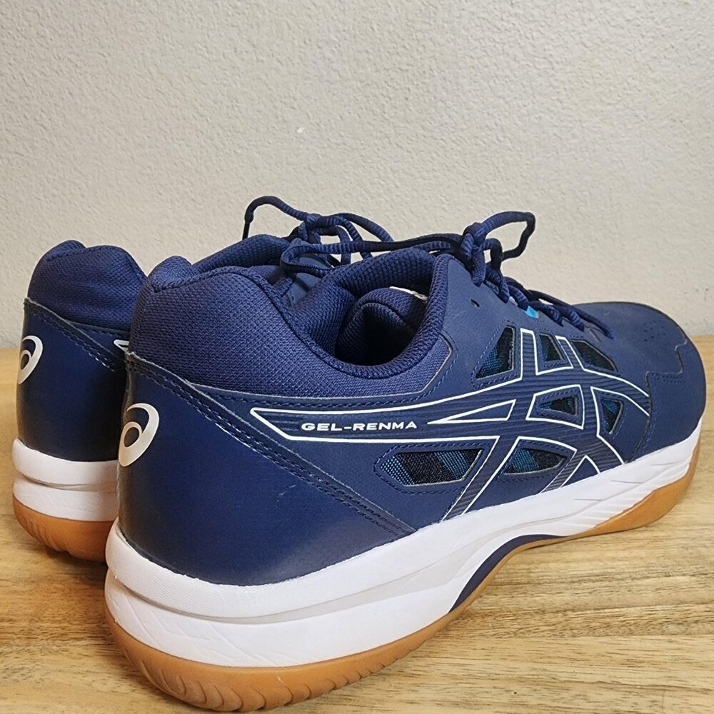 Asics GEL-RENMA Shoes Mens Size 13 Navy Blue Pickleball Court Gum Sole 1071A068 - Picture 2 of 14